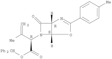 4-Oxa-2,6-diazabicyclo[3.2.0]hept-2-ene-6-acetic acid,α-(1-Methylethenyl)-3- (4-Methylphenyl)-7-oxo-, diphenylMethyl ester, [1R-[1α,5α,6(R*)]]
